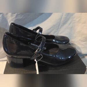 Mephisto Topaze Mary Jane Heeled Buckle Shoes Plum Womens US Size 9 NWOB Defects